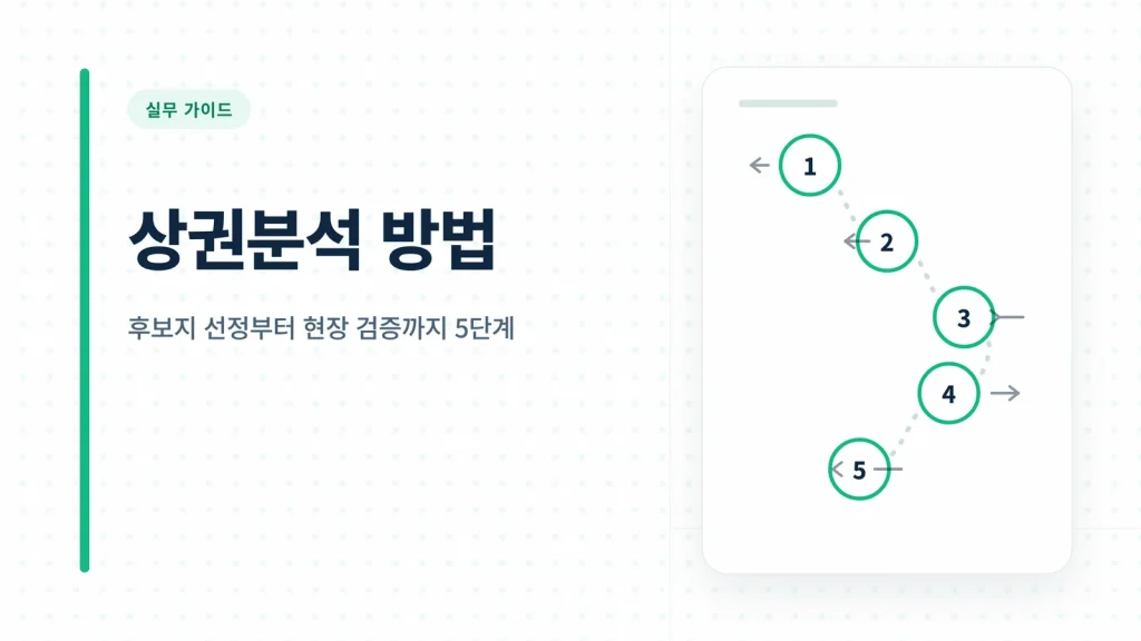 상권분석 방법 대표 이미지